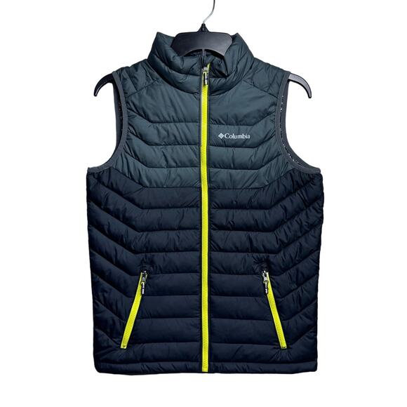 Columbia Other - Columbia Kids Unisex Omni-Heat Reflective Vest Size Large 14/16 Gray Neon Yellow